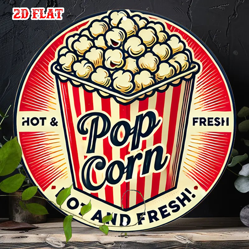 2D 평면 디자인 - 일체형 2D 간판, 영화관 테마의 - Popcorn 리뷰 및 가격