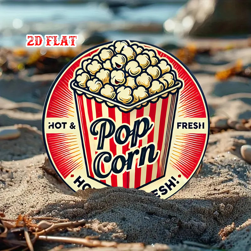 2D 평면 디자인 - 일체형 2D 간판, 영화관 테마의 - Popcorn 리뷰 및 가격