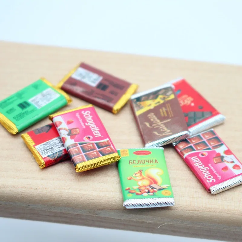 인형집용 미니 초콜릿 사탕 모형 4개 세트, 작은 장식 - Chocolate Snack 리뷰 및 가격